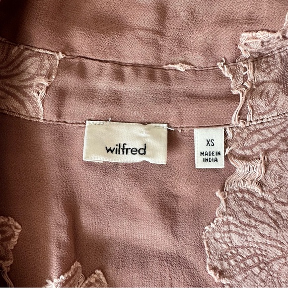 Sz XS Aritzia Wilfred Hemistiche Shirt Dress - Picture 7 of 9